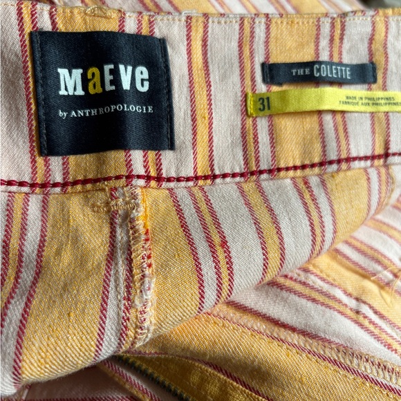Maeve Anthropologie Colette linen pants 31 new with tags - Picture 7 of 7